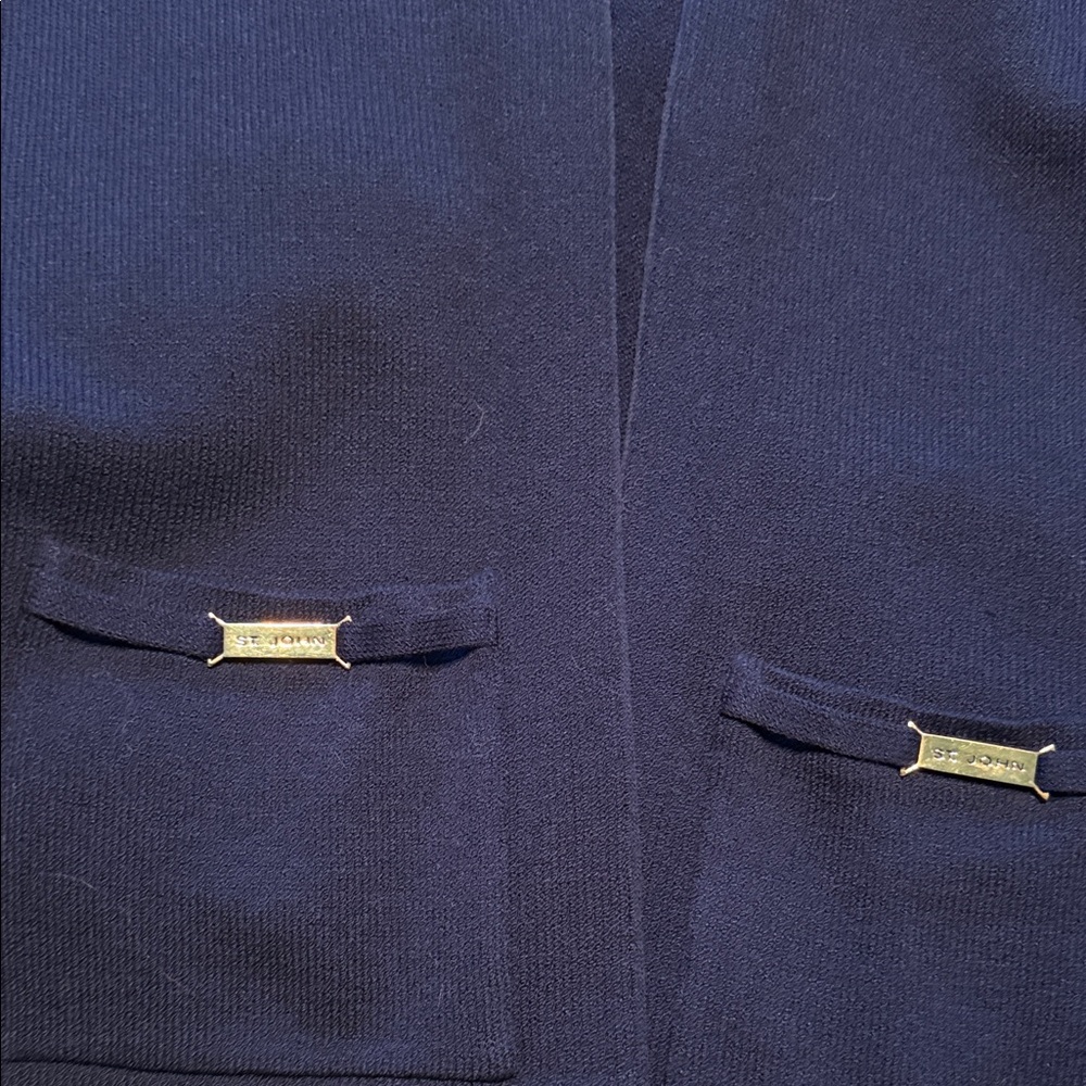St. John Collection Navy Jacket. - Picture 2 of 4